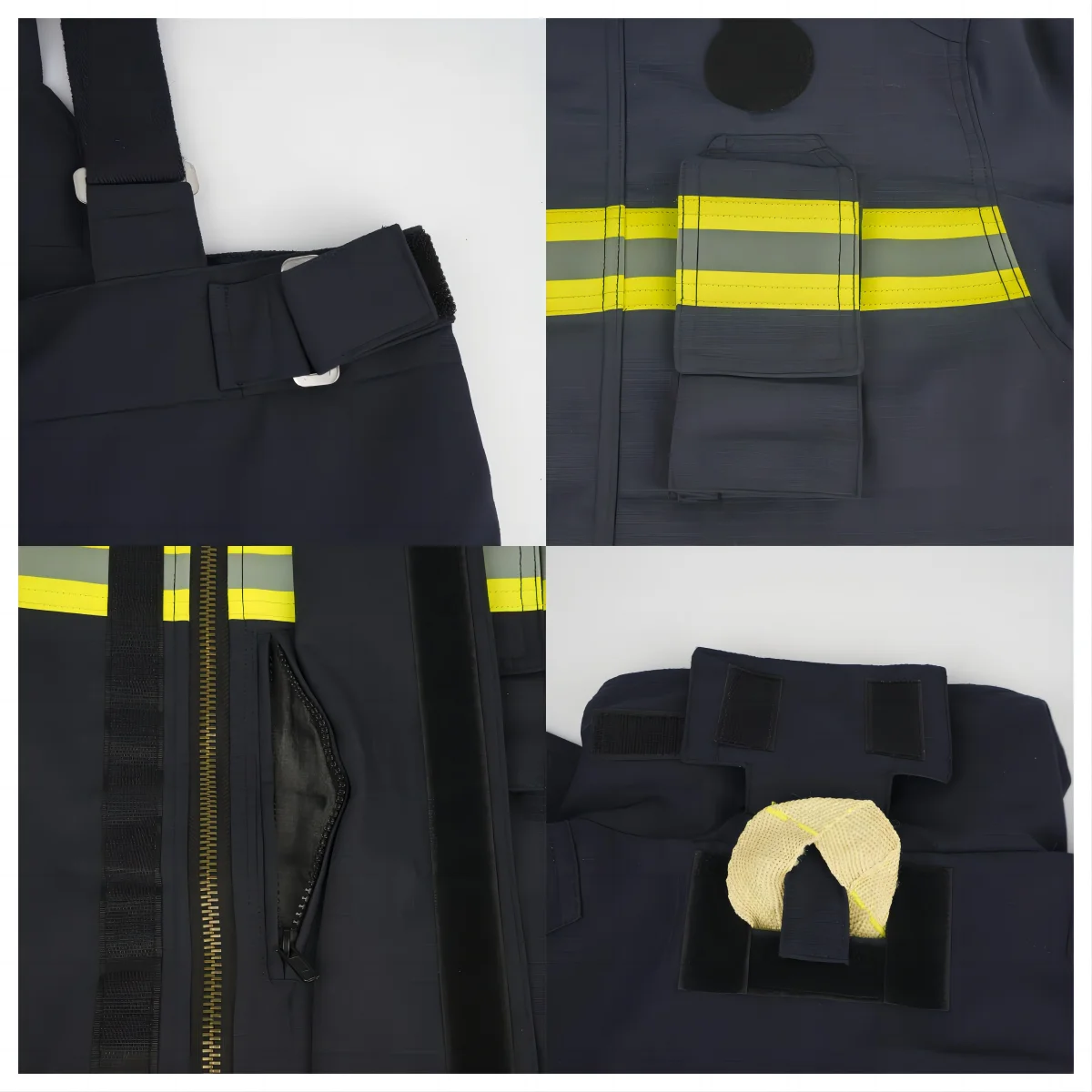 ATI-FIRE  CE certified firefighting suits Nomex High Quality Fire Fighting Uniform For Men Wholesale EN 469