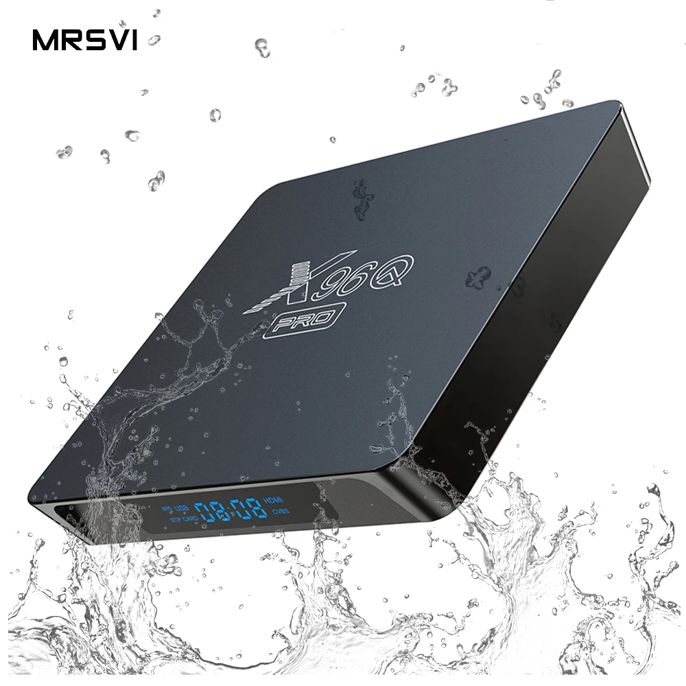 Hot selling Set Top Box X96Q Pro 2.4G/5G Dual WIFI 2GB 16GB Allwinner H313 Media Player H.265 TV Box