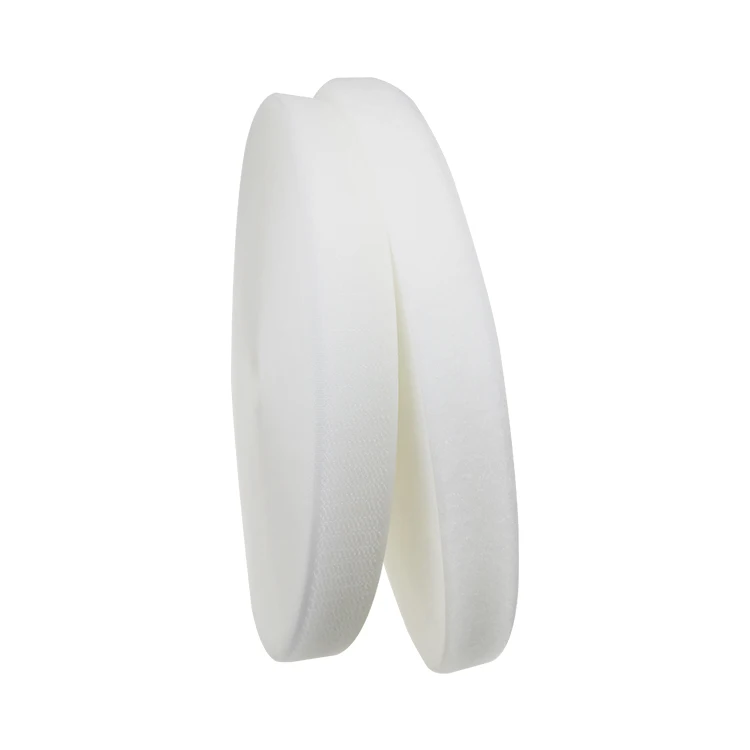 Soft black tape sewing hook and loop tape fastening strap and transparent double sided hook and loop fastene