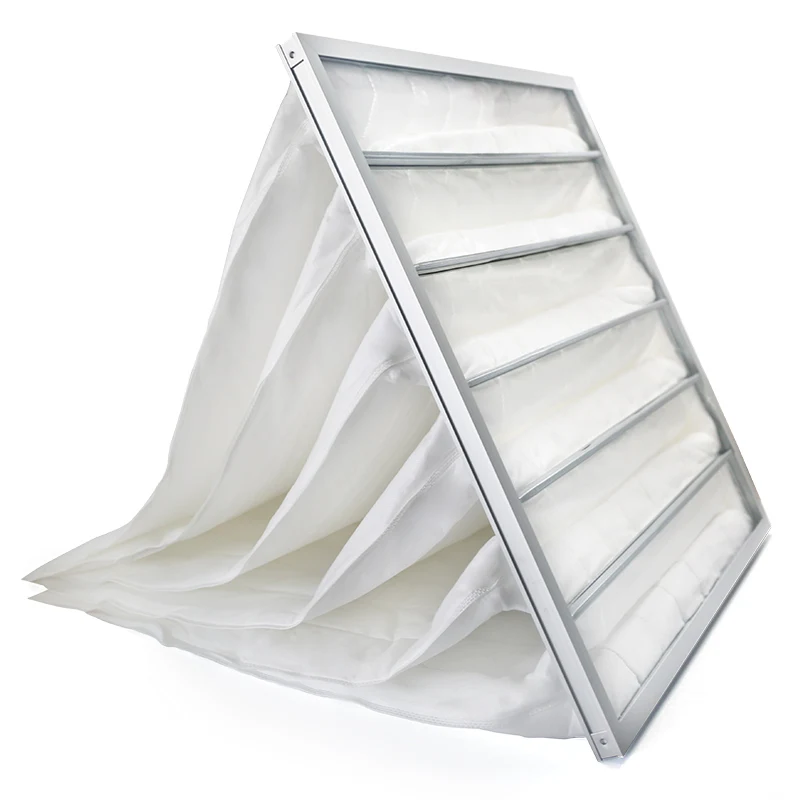 F6 F7 F8 Air handler filter bag Fiberglass media Factory Price Pocket Filter Bag Glass Fiber Filter Self-sewing Bag