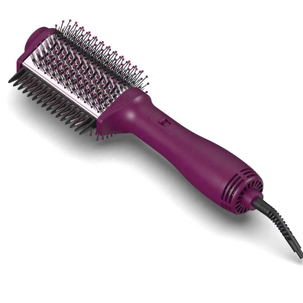 2023 new product design professional salon hairstyle tool negative ion fast heating 3 in 1Straightening Blow Dryer Brush