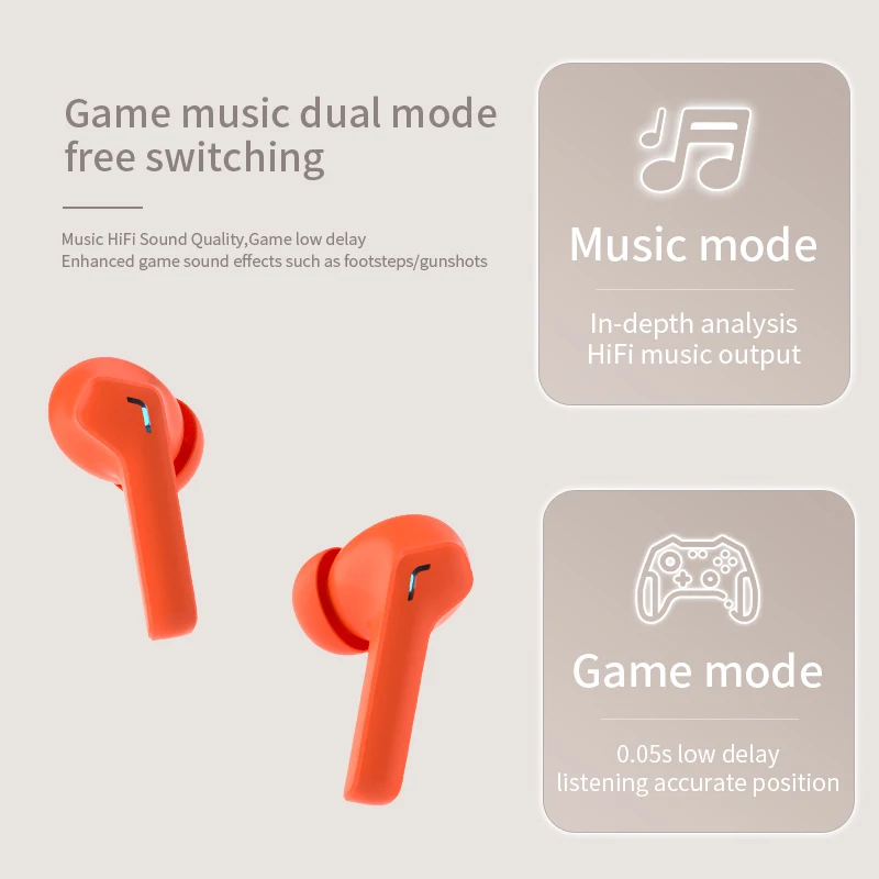 G06 TWS  BT5.3 HiFi Audifonos Auriculares  Led Display Headphone Headsets Wireless Earbuds Low Delay Gaming In-ear Earphones