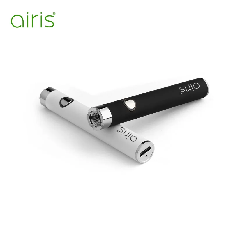 Airis Vertex 2.0 Bottom Micro USB Charge 510 Thread Vape Battery With Box Packaging