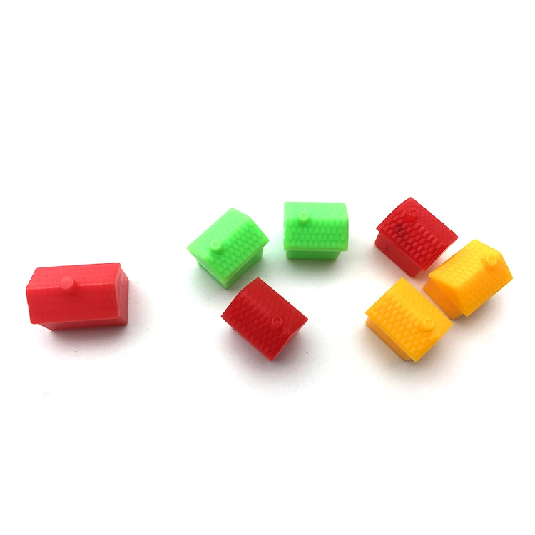 Plastic Toy Building Cubby House Custom Board Game Accessories Tokens Playing Pieces