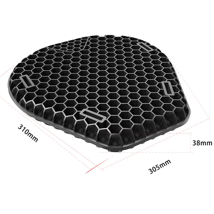 silicone honeycomb motorcycle gel sit pad cover seat cushion for motorbike accessory part component