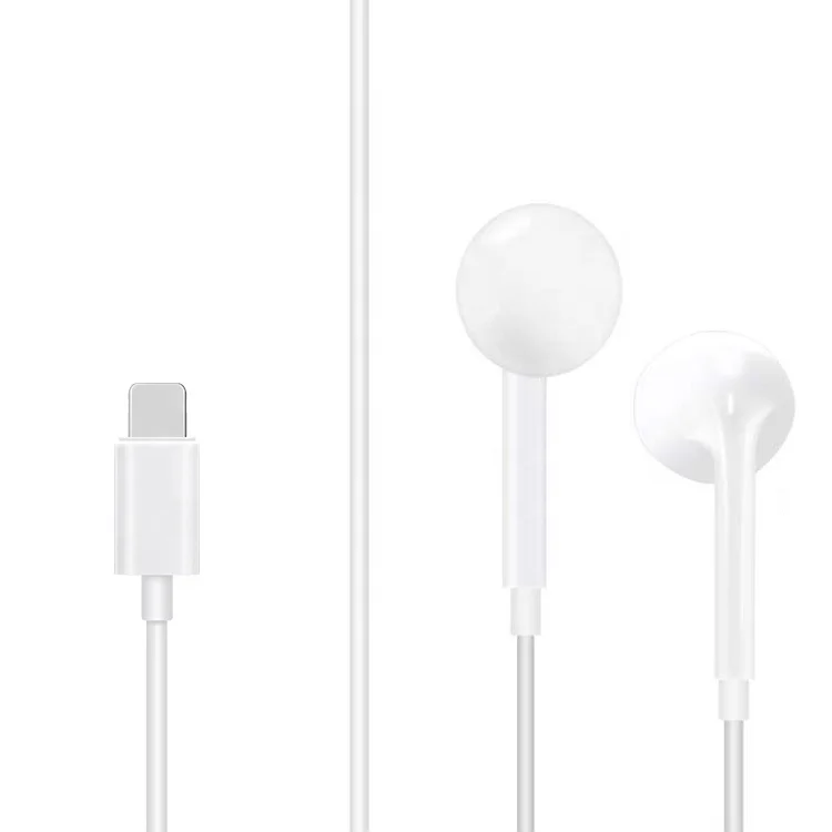 Wholesale The Best Bass BT Lightnings Headphones Earphones Wired For Apple iPhone Wired Earphone With Mic