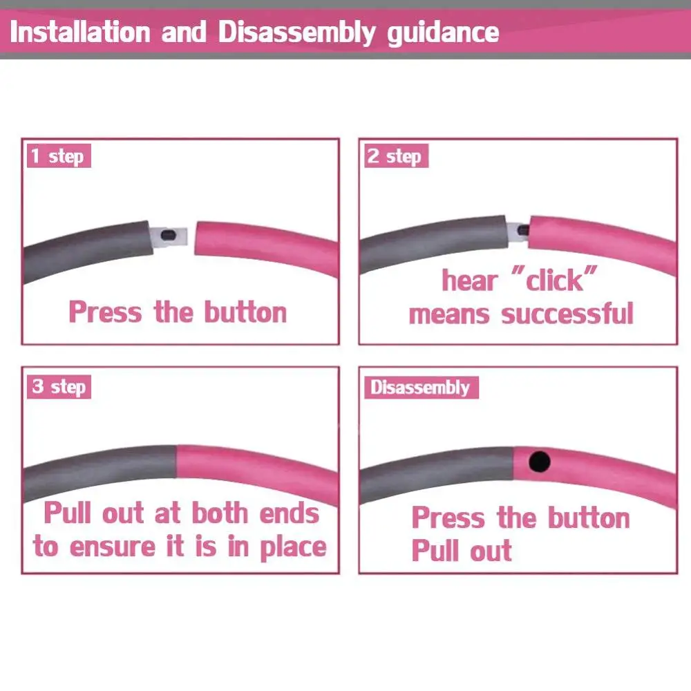 
Aier Stock Fitness Fitness Wave Weighted Fitness led hula gym hoop 