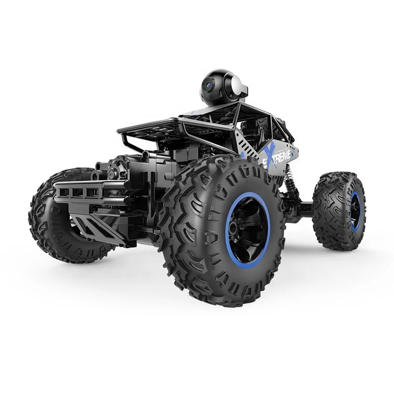 Remote Control Car 2.4Ghz 1/16 4WD with FPV HD Camera & Dual Control RC Mode Speed Vehicle for Children , Adult-Black