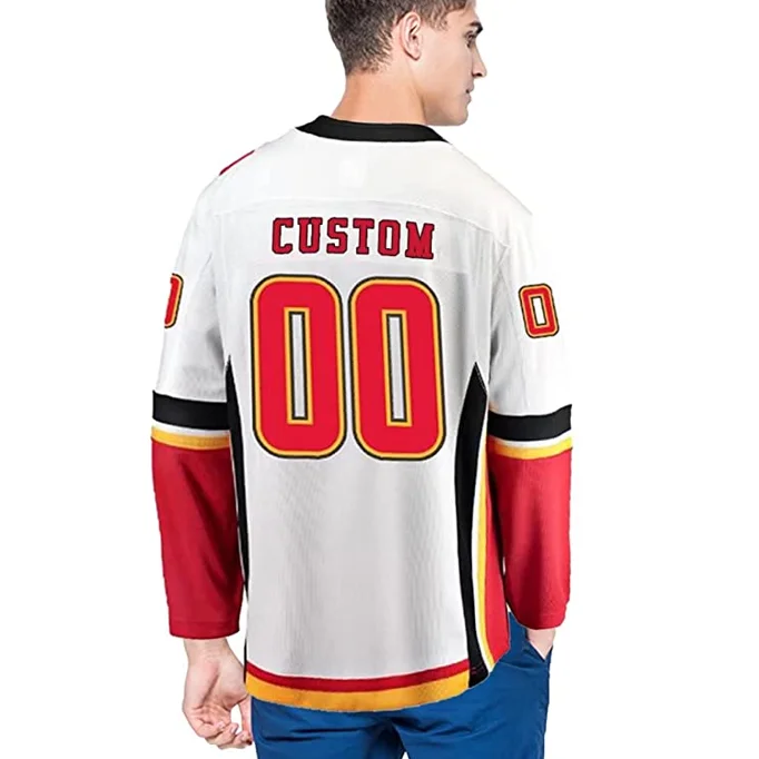 2022 new hockey shirts sublimated custom design hockey jersey sublimated polyester ice hockey jerseys china