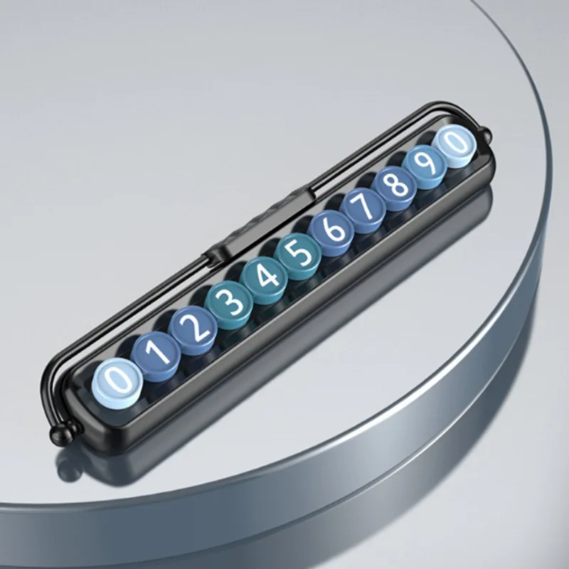 Car multi-function temporary parking sign moving car telephone number plate moving car number plate