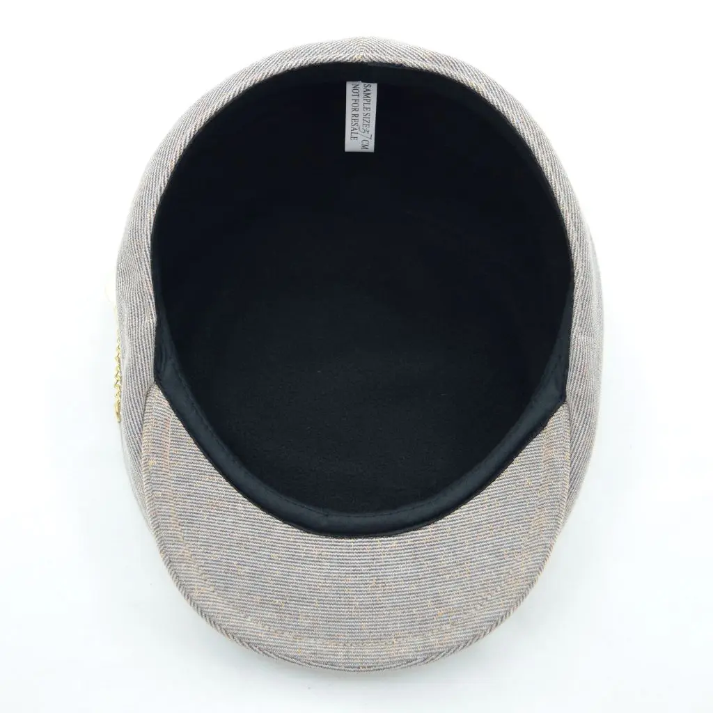 Индивидуальный дизайн оптовая продажа вырезанные и сшитые твидовые шапки плюща весна-осень берет в елочку шапка Вязаная Шерстяная плоская кепка для