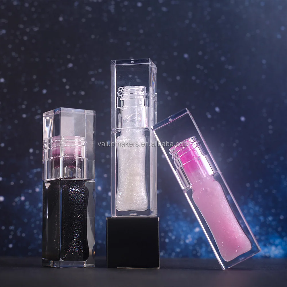 PH temperature color changing shimmer black lip oil private label vegan moisturizing lip base magic shiny plumping lip gloss