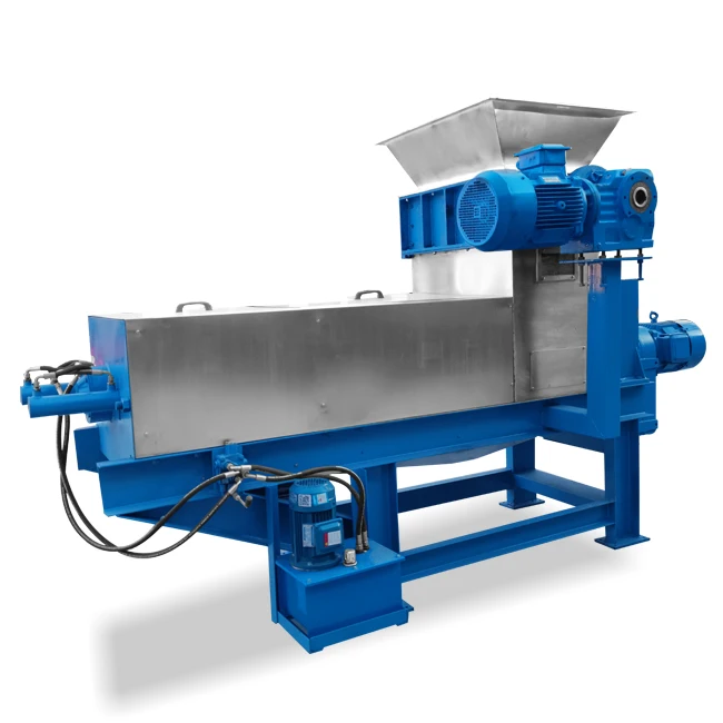 Spent grains organic refuse spiral dewaterer recycling machine