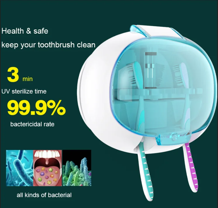 Sterilizing toothbrush head