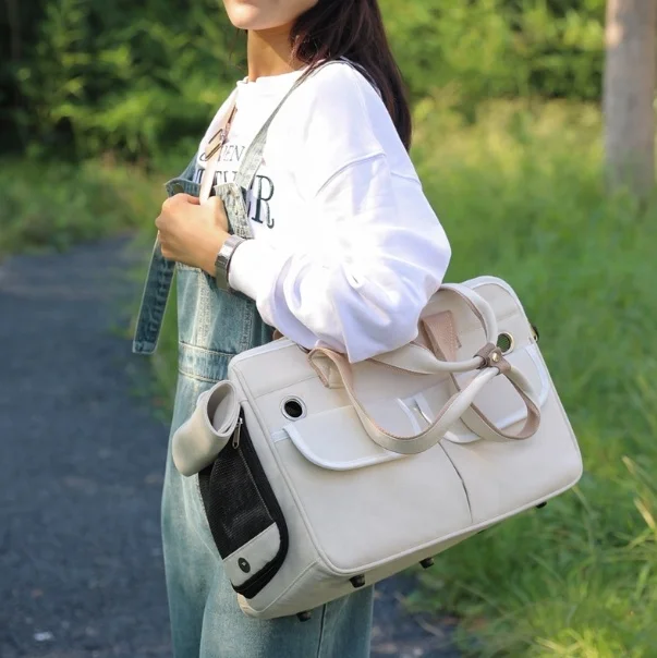 Cozy Pet Carrier Bag Portable Cat Carrier Backpack Ventilated Mesh Backpacks Solid Cats Travel Bag For Cat Small Dog Outdoor