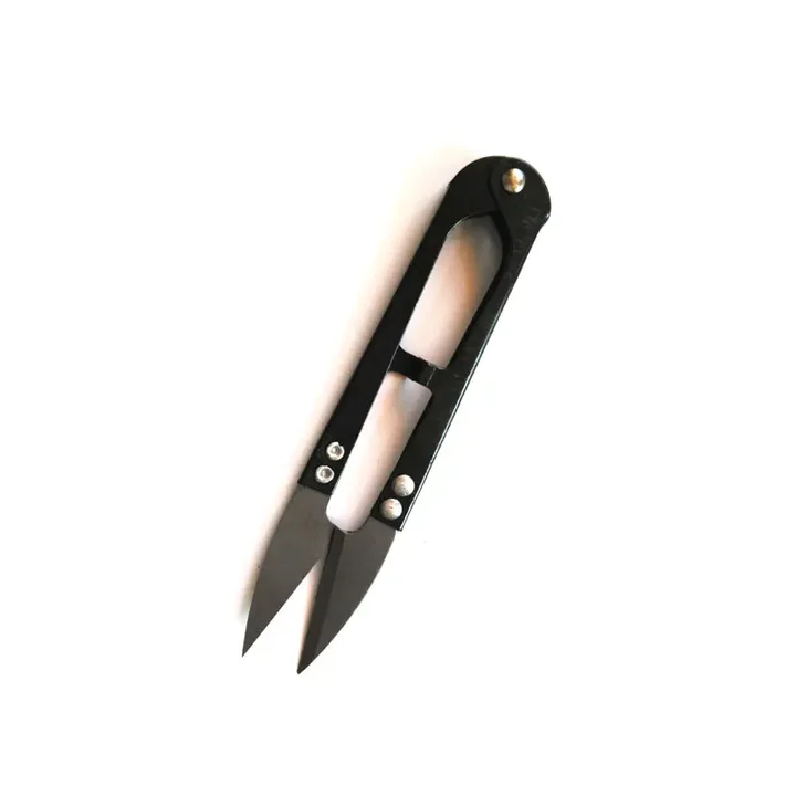 Palmer U Shape Trimming Stitch Fishing Scissors Mini Small Paper Yarn Scissors Plastic Handle Steel Scissor Cutter