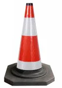 Traffic Cones With Reflective Collars Rubber Construction Manufacture Top Sale Reflective Flexible Traffic Safety Road Cones