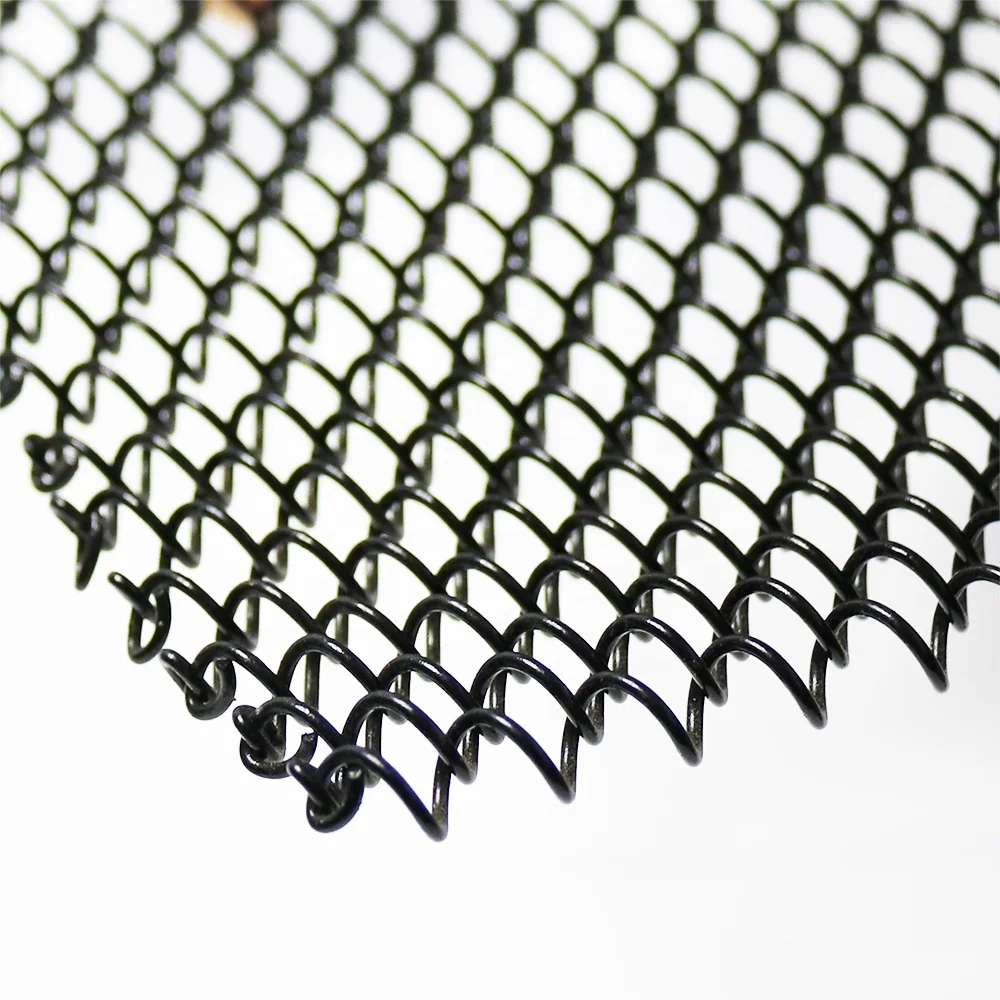 Customized bronze/gold aluminum Chain Link Mesh for Hotel ceiling decorative curtain