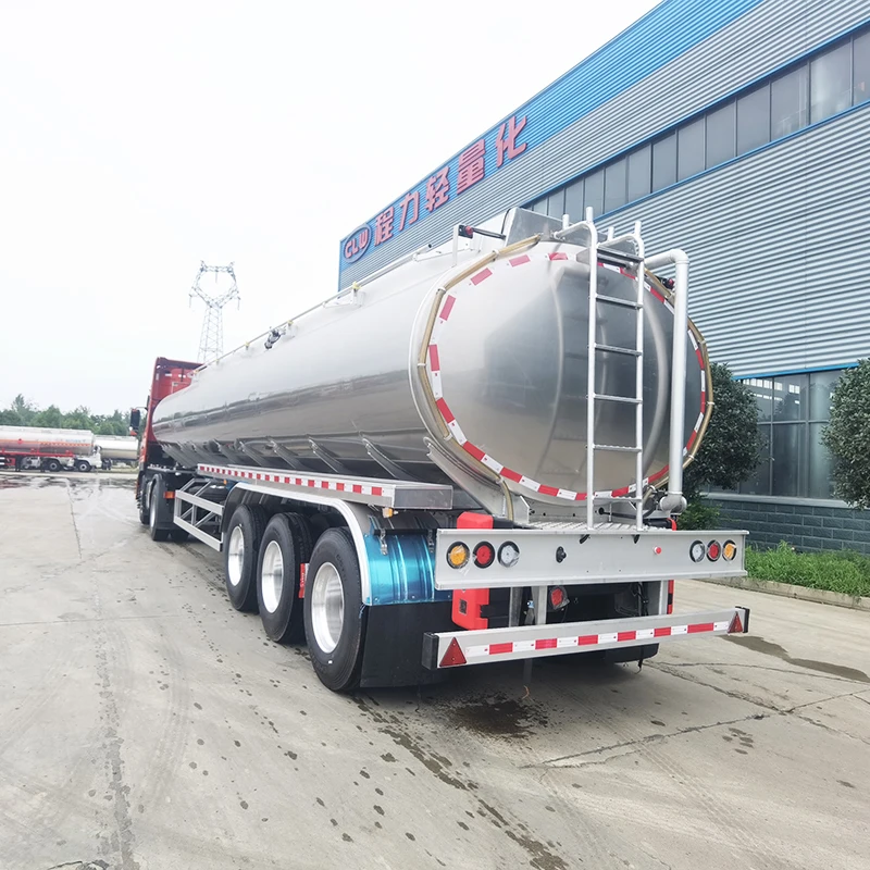 Hotsale 9000 Gallon Stainless Steel 33000l Mirror Aluminium Fuel Tank Tanker Semi Trailer for Sale