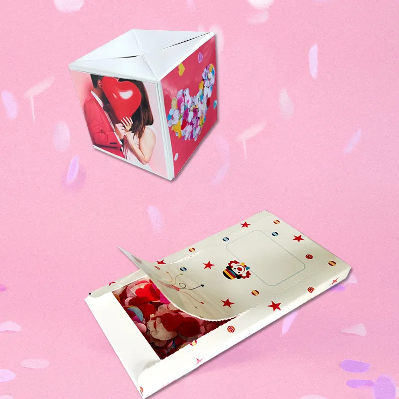 Exploding Confetti Card Surprise Bounce Explosive Pop Gift Box For Birthday