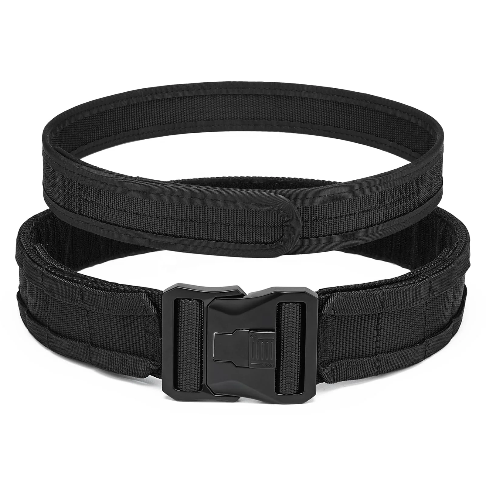 YWHCHI Battle Molle Belt, Newly Upgrade Quick Release Buckle 2.0IN Tactical Belt, Duty Belts
