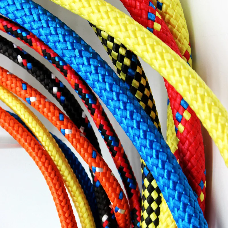 Bold outdoor Climbing rope Safety Rope Multi-colored climbing rope with double hook design to keep your outdoor adventure safe