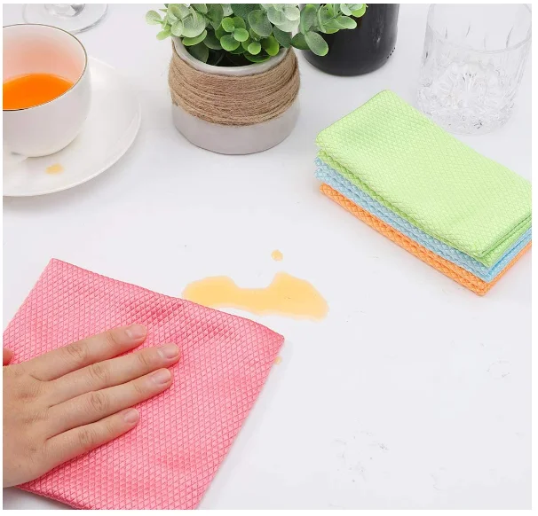3pcs set cleaning towel household kitchen autocare microfiber cloth