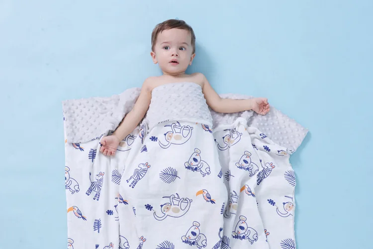 Hot Selling Customized Print design Soft And Comfortable Fleece Sleeping Newborn Baby Blanket Cheap Price Manufacture