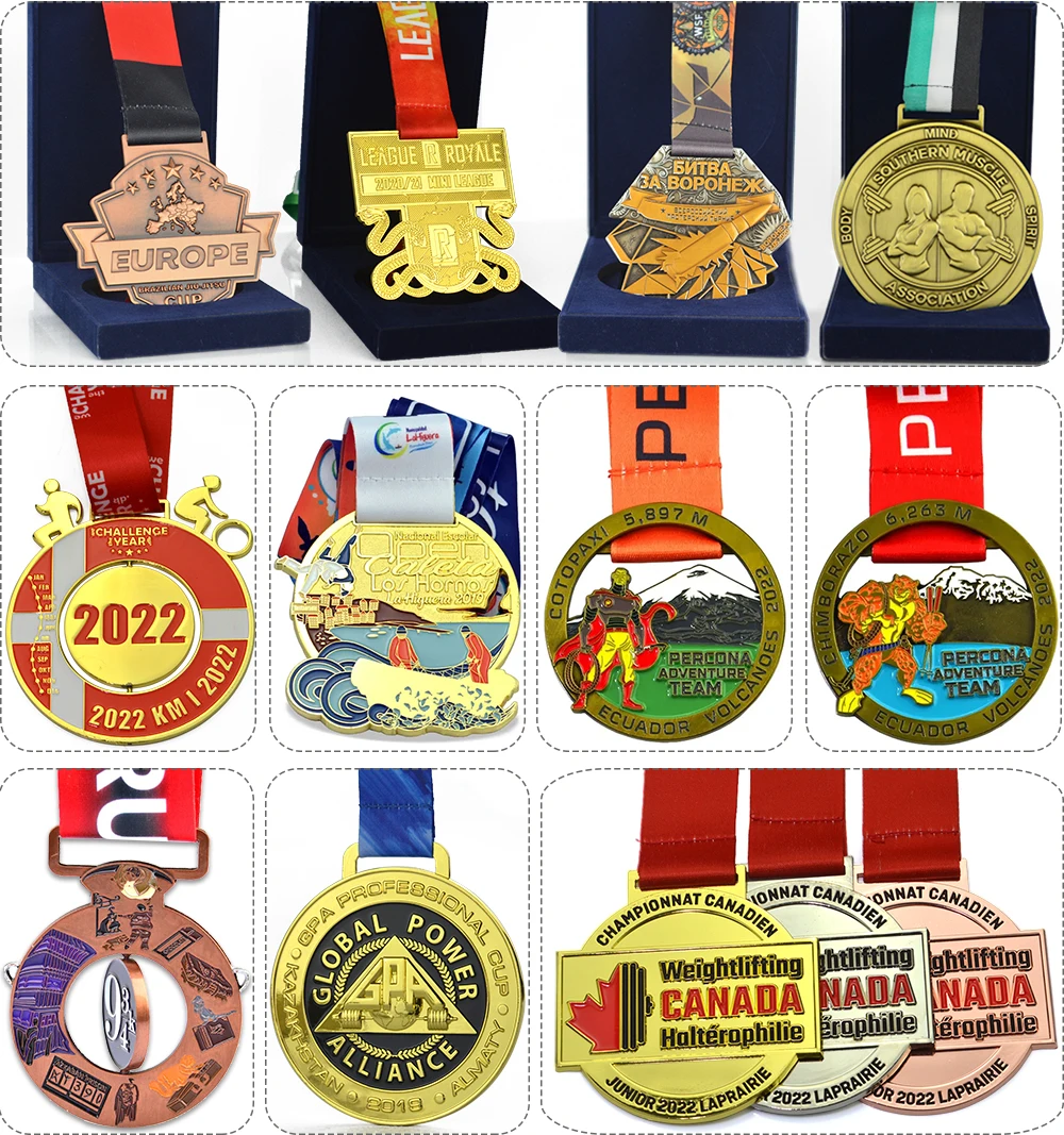 No Minimum Medals Manufacture Metal Soccer Football Basketball Volleyball Gymnastics Dance Sport Race Finisher Medals Custom