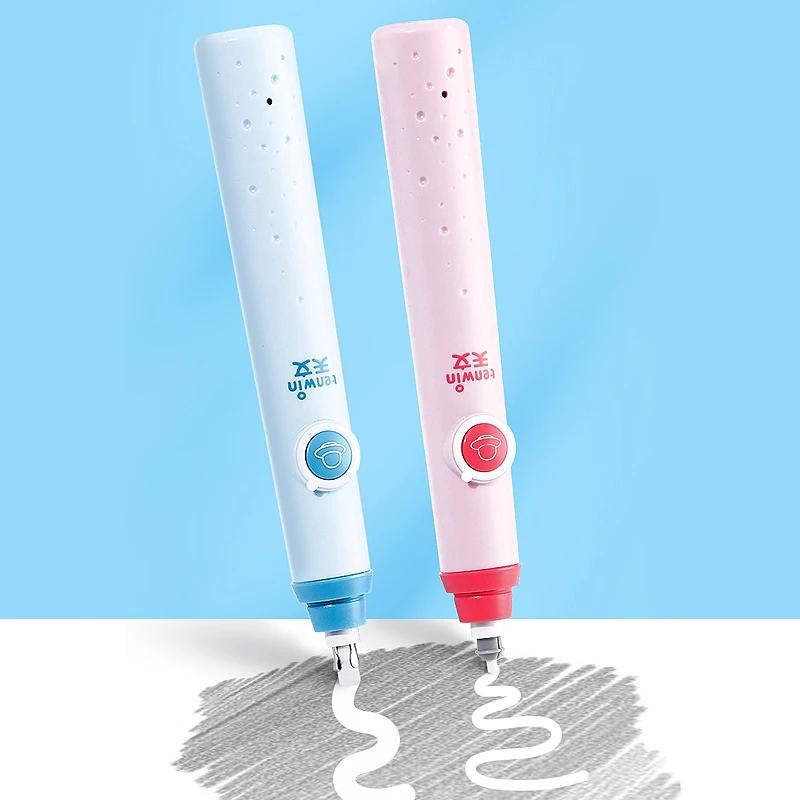 Tenwin 9101 High Quality Rocket Shape Electric Rubber School Eraser For Children Student Kids