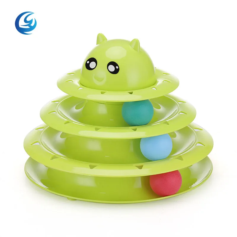 Cat Tower Interactive Cats Ball Toy Exerciser Game Suitable for Multiple Kitten funny cat toy