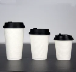 8Loz 10oz 12oz 16oz 20oz and 22oz aqueous paper cup wholesale customized double wall Coffee Paper Cups With Lids