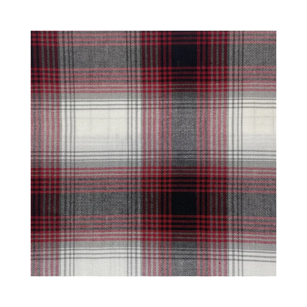 2024 Factory wholesale Anti-static Abrasion-Resistant Anti-pill  high quality Yarn-dyed checks pure rayon fabric for men shirts