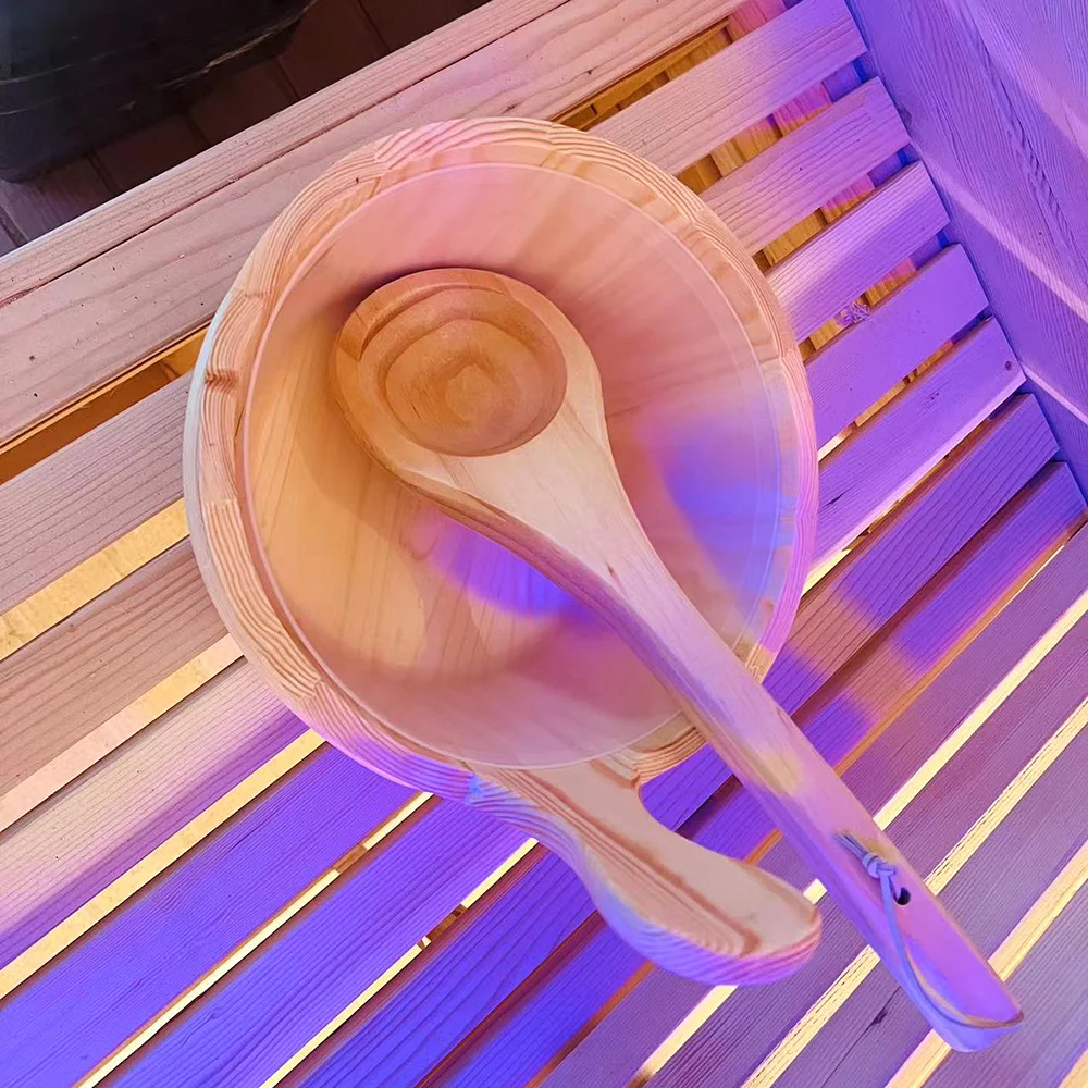 Classic Barrel Sauna with Modern Upgrades 3-Person, Hemlock, Electric Furnace, Affordable Pricing