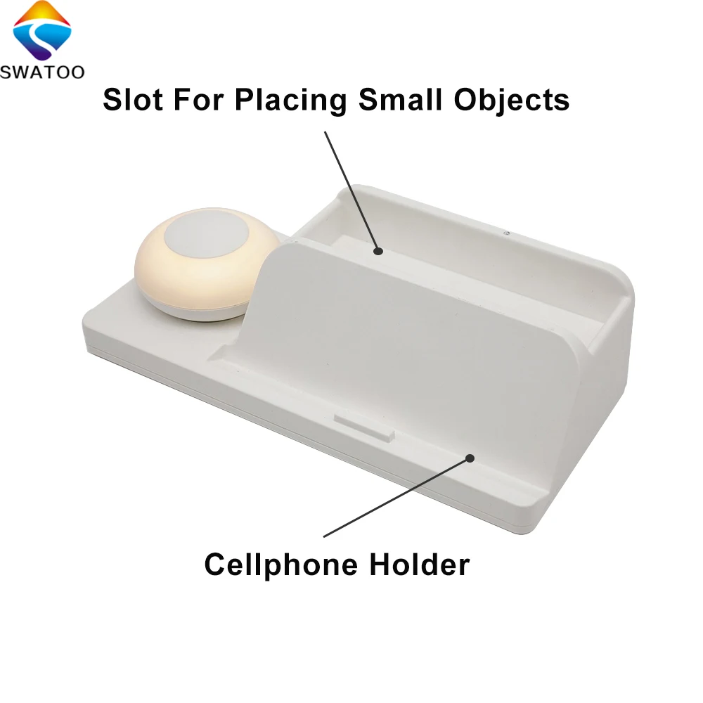 New Design Touch Sensor Bedside Wireless Charging Table Led Night Light Lamp With Usb Port For Phone