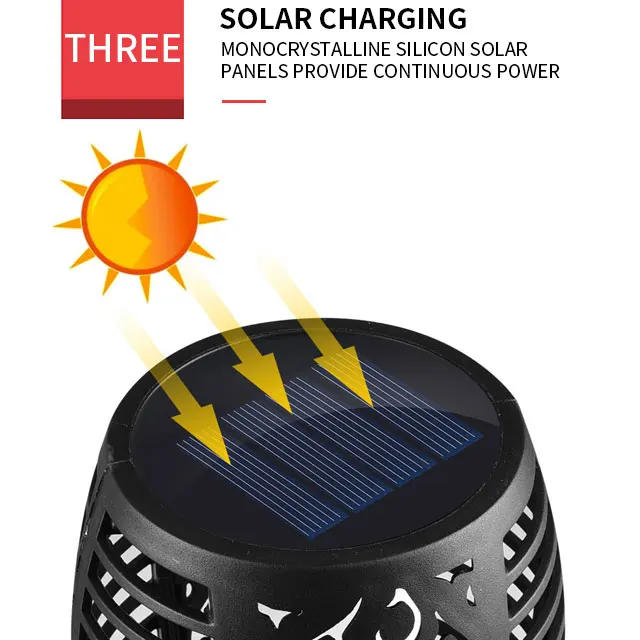 12 Led solar flickering flame torch lights outdoor landscape decoration light solar dancing flame light garden lamp for patio