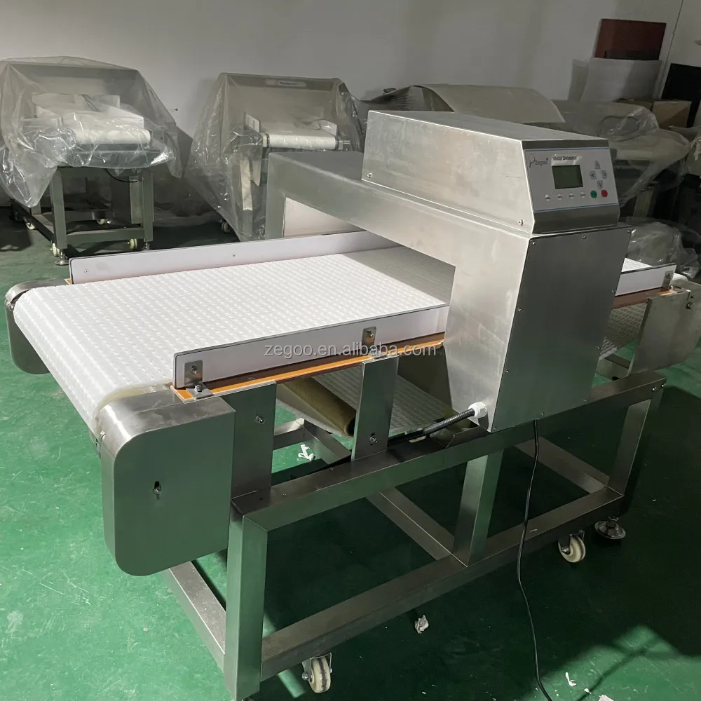 Modular tape belt water proof wash down metal detector for frozen fruits