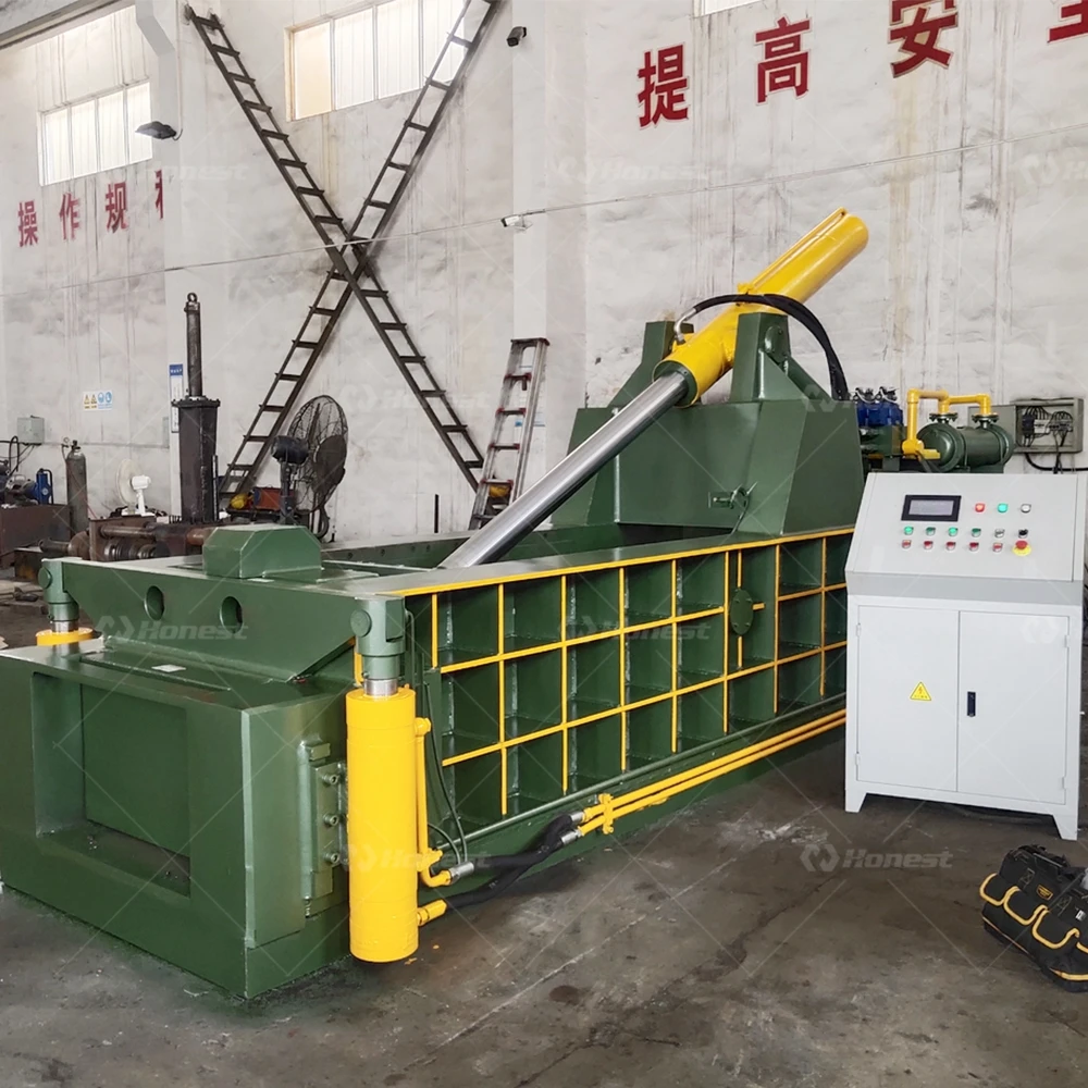 Hydraulic Scrap Metal Baler Waste Aluminum Can Iron Metal Chips Pressing Baling Machine For Sale In Good Price