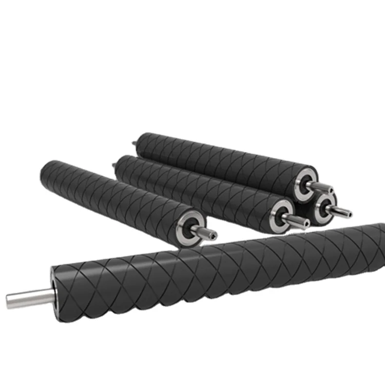 Customized 60*1000 Epdm Nbr Hard Offset Industrial Printing Silicone Rubber Roller For Industrial Plastic Package Machine