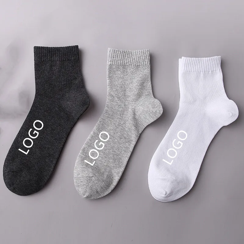 Изготовленный на заказ логотип OEM ODM дизайнерский производитель хлопок Половина Йога атлетические невидимые противоскользящие спортивные мужские носки