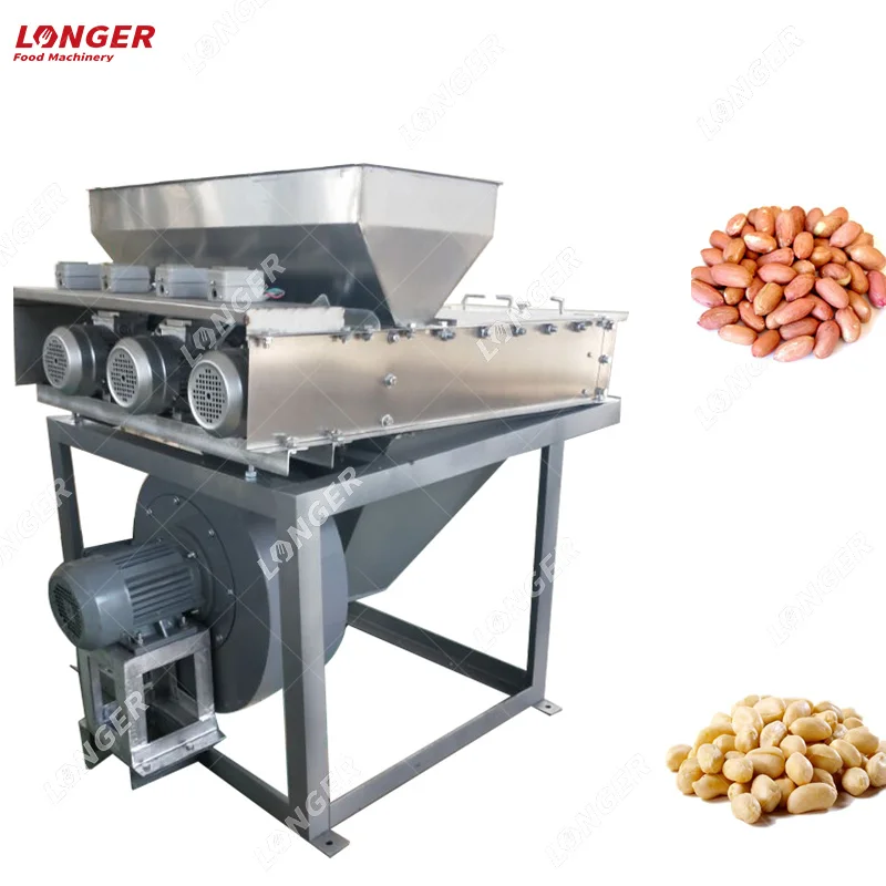 Automatic Peanut Roasting And Peeling Machines Roaster Groundnut Dry Peanut Peeling Machine