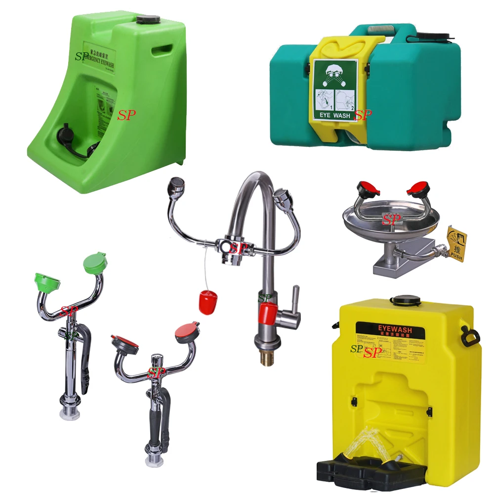 Популярная настенная мойка для глаз и душа из нержавеющей стали, безопасная аварийная мойка для глаз