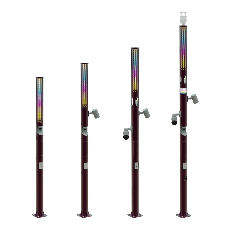Gebosun High quality Multi-function Smart LORA-MESH LORA-WAN System CCTV Camera Smart Pole