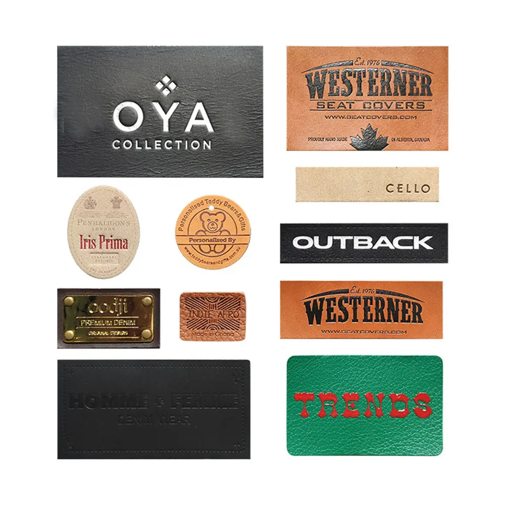High Quality Garment Leather Patch Label Custom Logo Accessory Maker Sew on Custom Design Debossed Logo