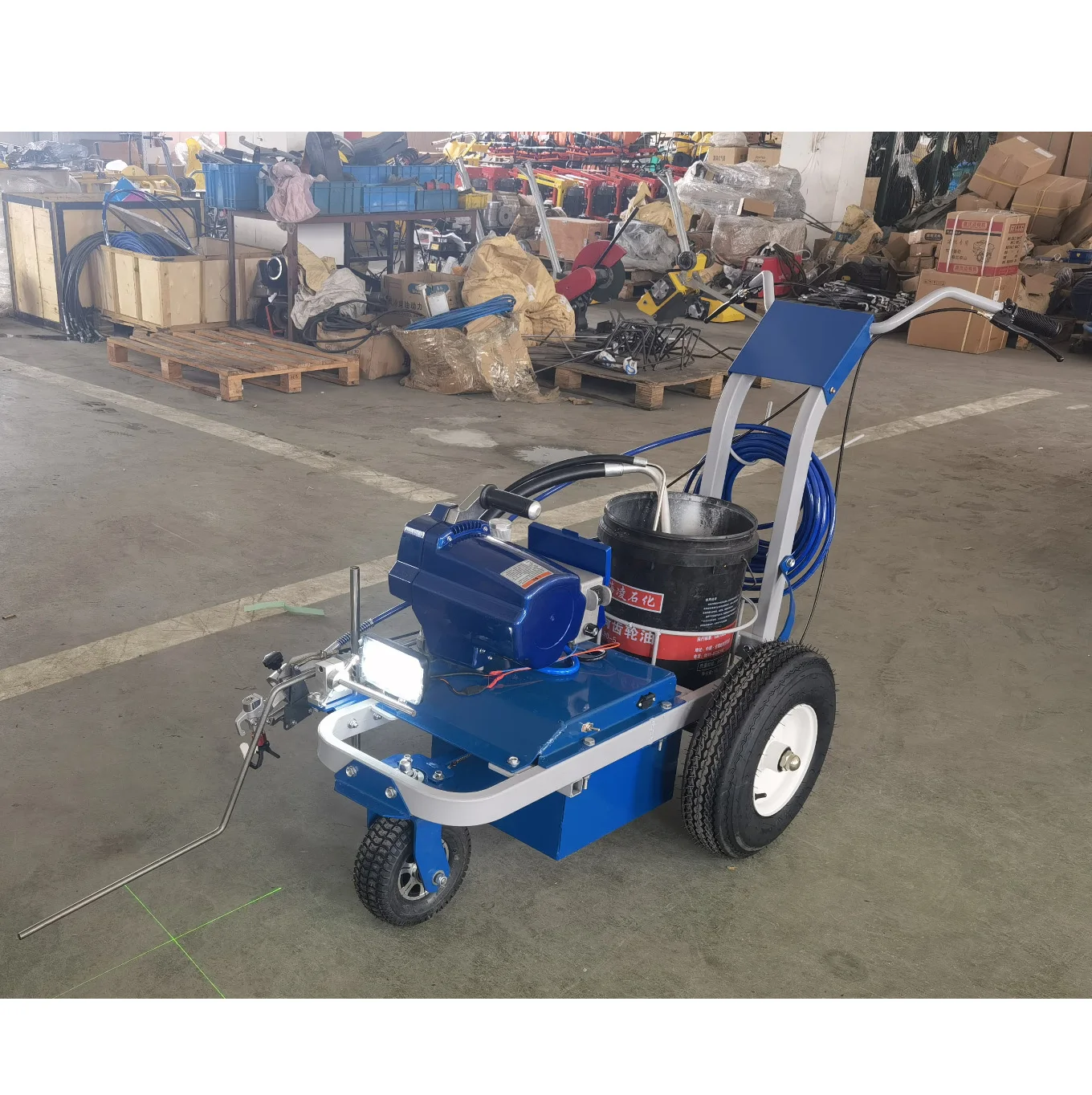 High Quality Hand-guided Good Price Pavement Line Striping Marking Airless Cold Spray Equipment for Road Construction