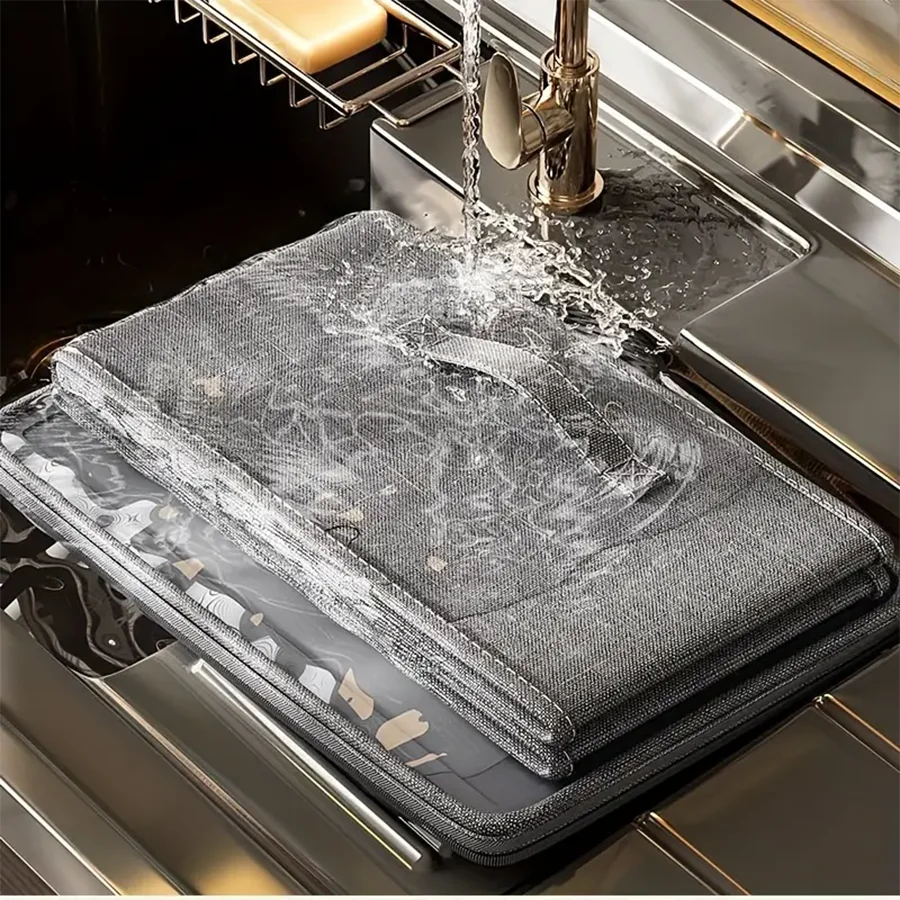 Wholesale large capacity cotton and linen storage box finishing box zip folding with cover