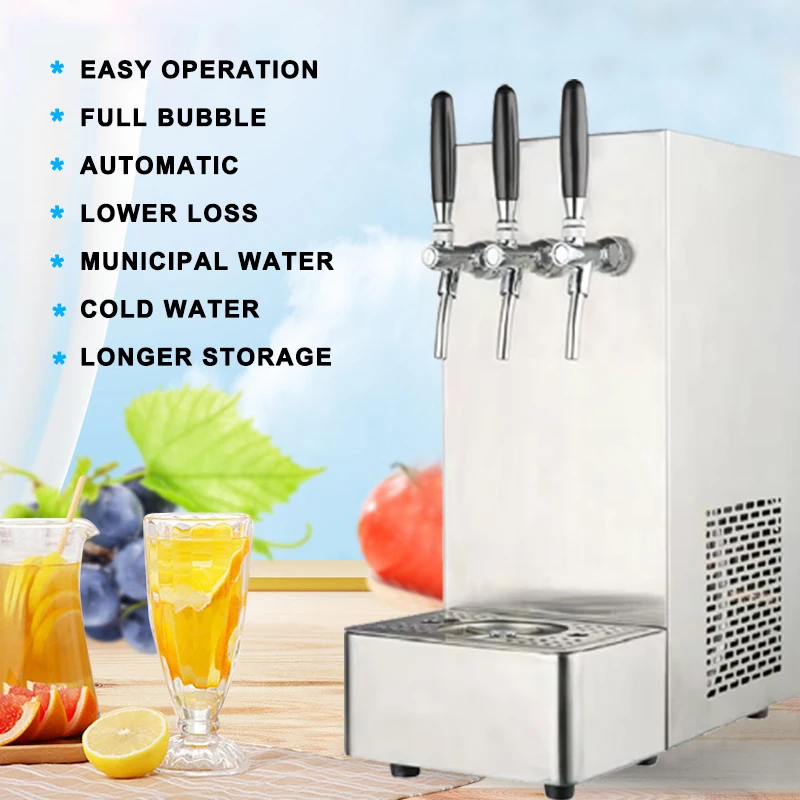 70 Liter Seltzer Sparkling Carbonated Water Machine Soda Maker Commercial 3~6 Bar Soda Water Making Machine