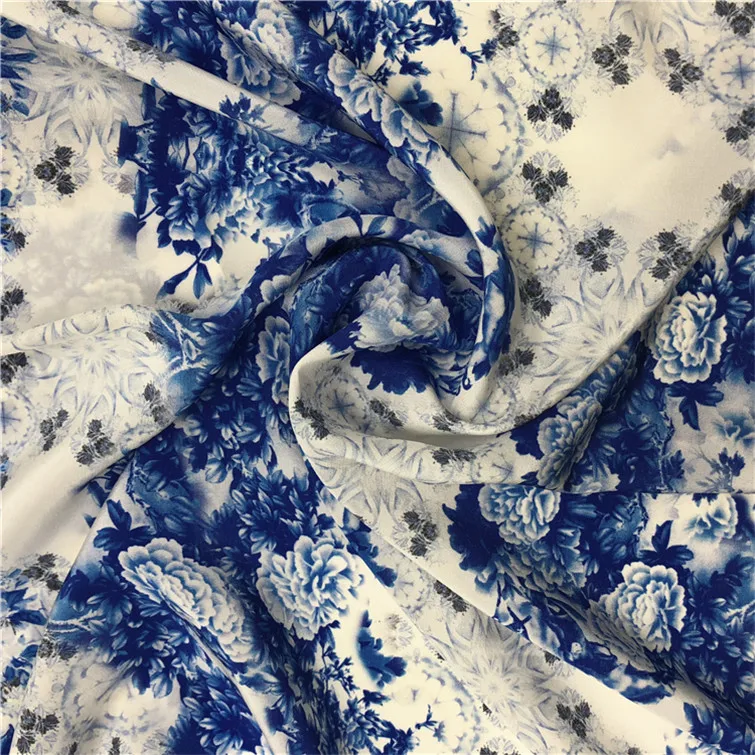 
The Price of Raw Silk Fabric Digital Printing Per Meter 