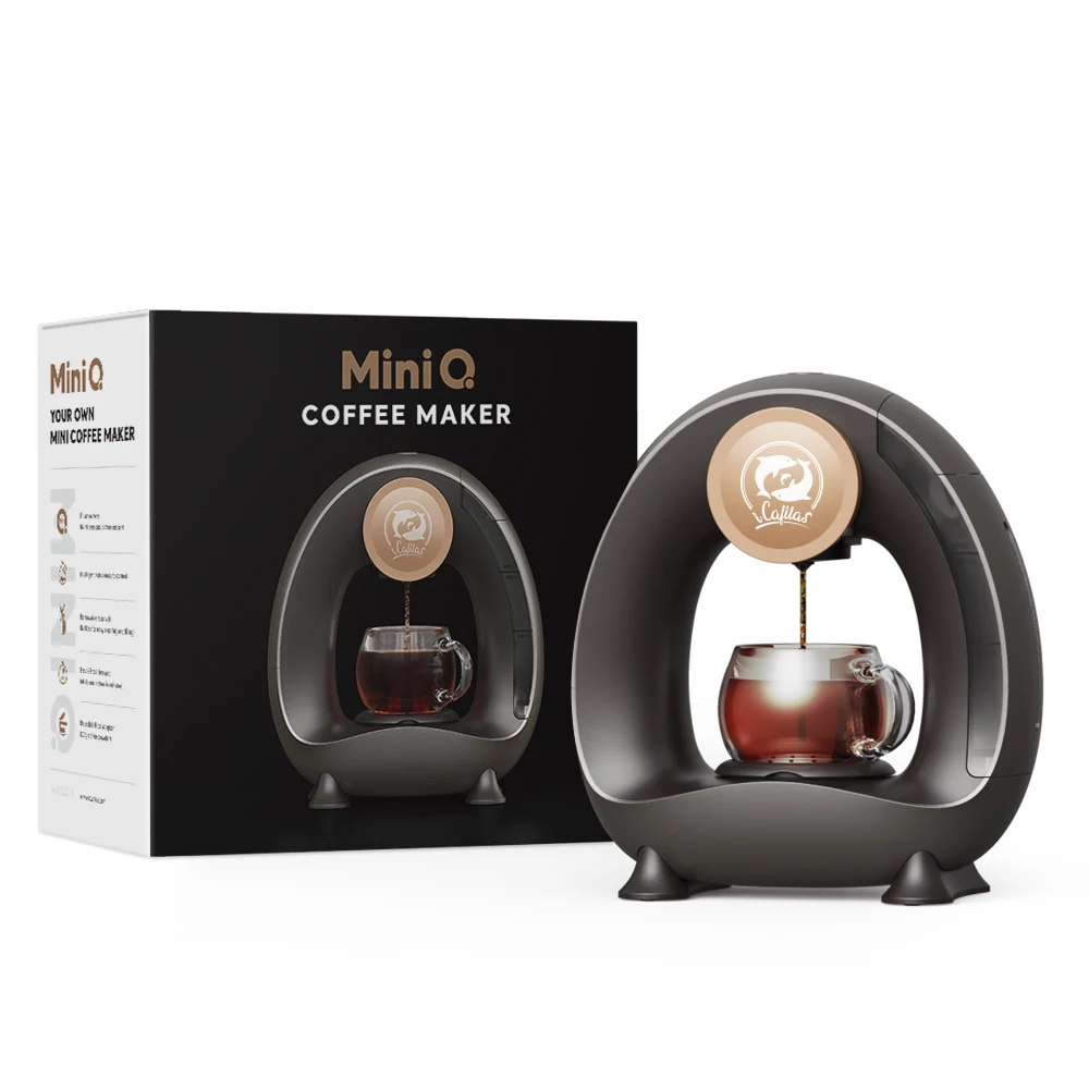 Icafilas MINI Q portable American coffee maker is silent and vibration-free compatible with K Cup Original coffee Capsules