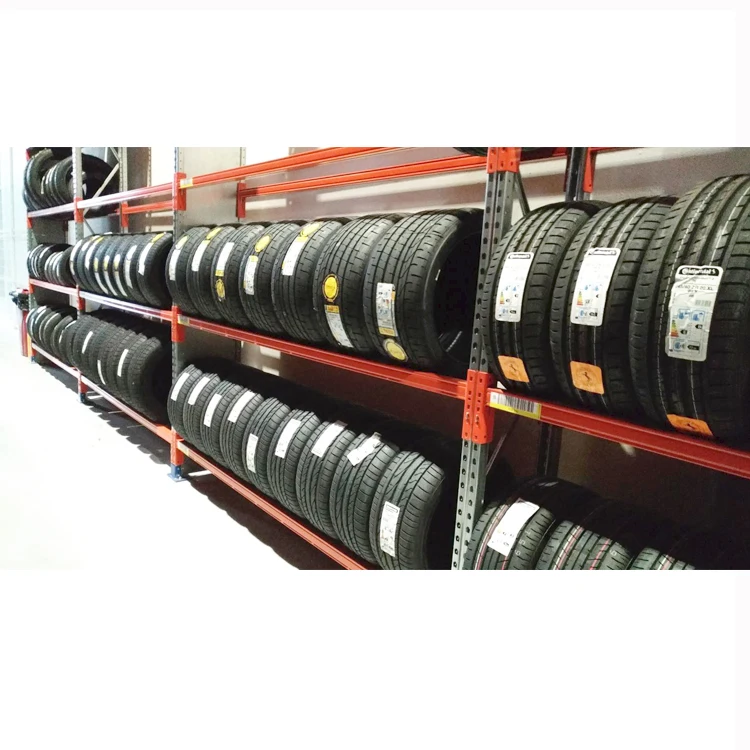 Powder coating heavy duty metal steel stacking storage truck tires rack for warehouse